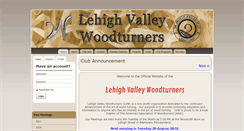 Desktop Screenshot of lehighvalleywoodturners.com